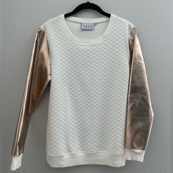 MLM Label Storm Sweater in Ivory & Rose Gold! - Picture 2 of 8